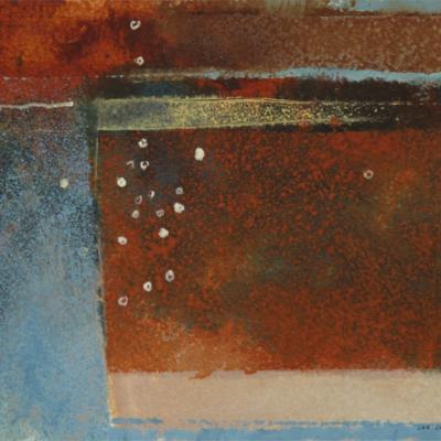 STUDY FOR QUARRY SERIES: WAVELLITE VIII - OXIDE ORANGE